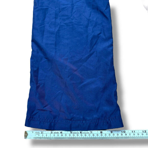 VTG Adidas Nylon Track Pants Men M Baggy Relaxed Navy logo Y2K lightweight retro - Picture 8 of 9